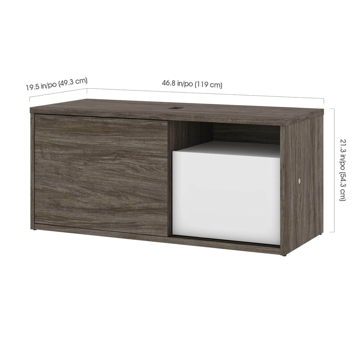 Modubox Pro Vega L Shaped Standing Desk with Credenza, image 17