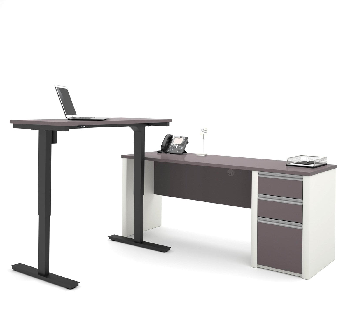 Modubox Connexion 2 Piece Set Including a Standing Desk and a Desk, image 10