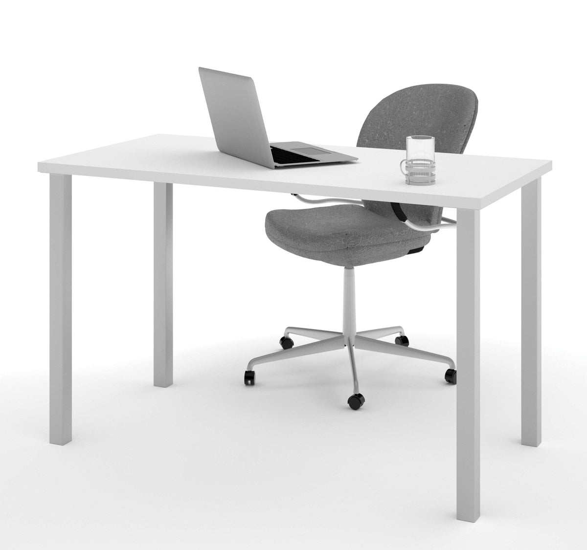 Modubox Universel 24“ x 48“ Table Desk with Square Metal Legs, image 3