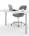 Modubox Universel 24“ x 48“ Table Desk with Square Metal Legs, image 3