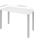 Modubox Universel 24“ x 48“ Table Desk with Square Metal Legs, image 4