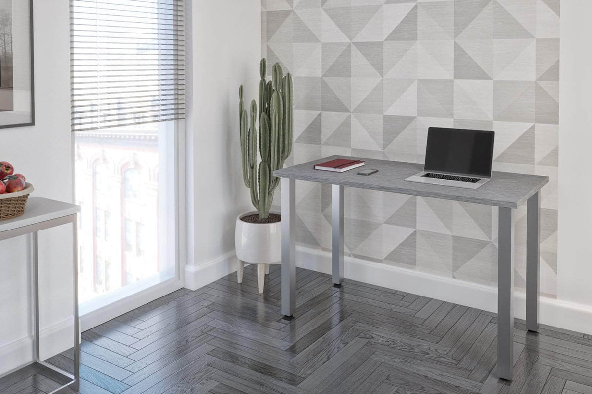 Modubox Universel 24“ x 48“ Table Desk with Square Metal Legs, image 9