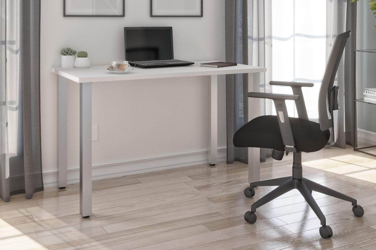 Modubox Universel 24“ x 48“ Table Desk with Square Metal Legs, image 17