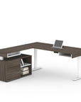 Modubox Viva 2 Piece Set Including an L Shaped Standing Desk and a Credenza, image 11