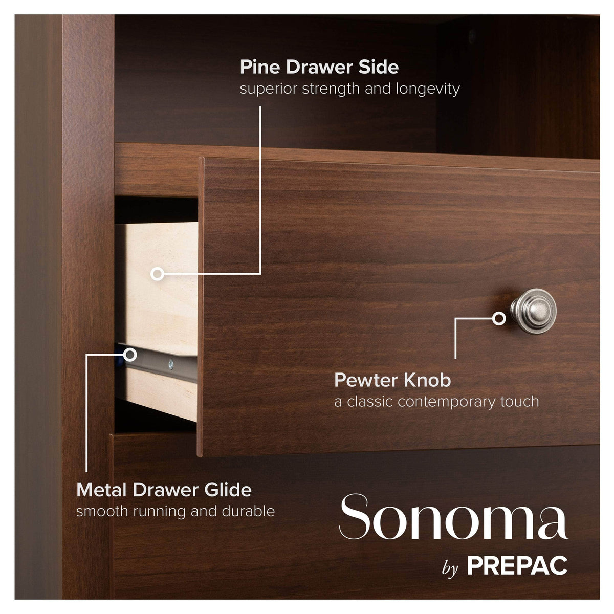 Modubox Sonoma 6 Drawer Dresser, image 19