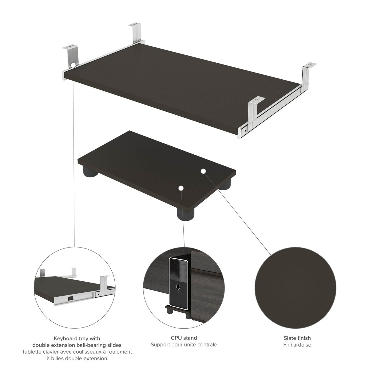 Modubox Prestige+ Keyboard Tray and CPU Stand, image 2