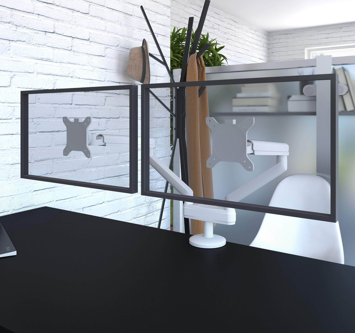 Modubox Universel Dual Monitor Arm, image 1