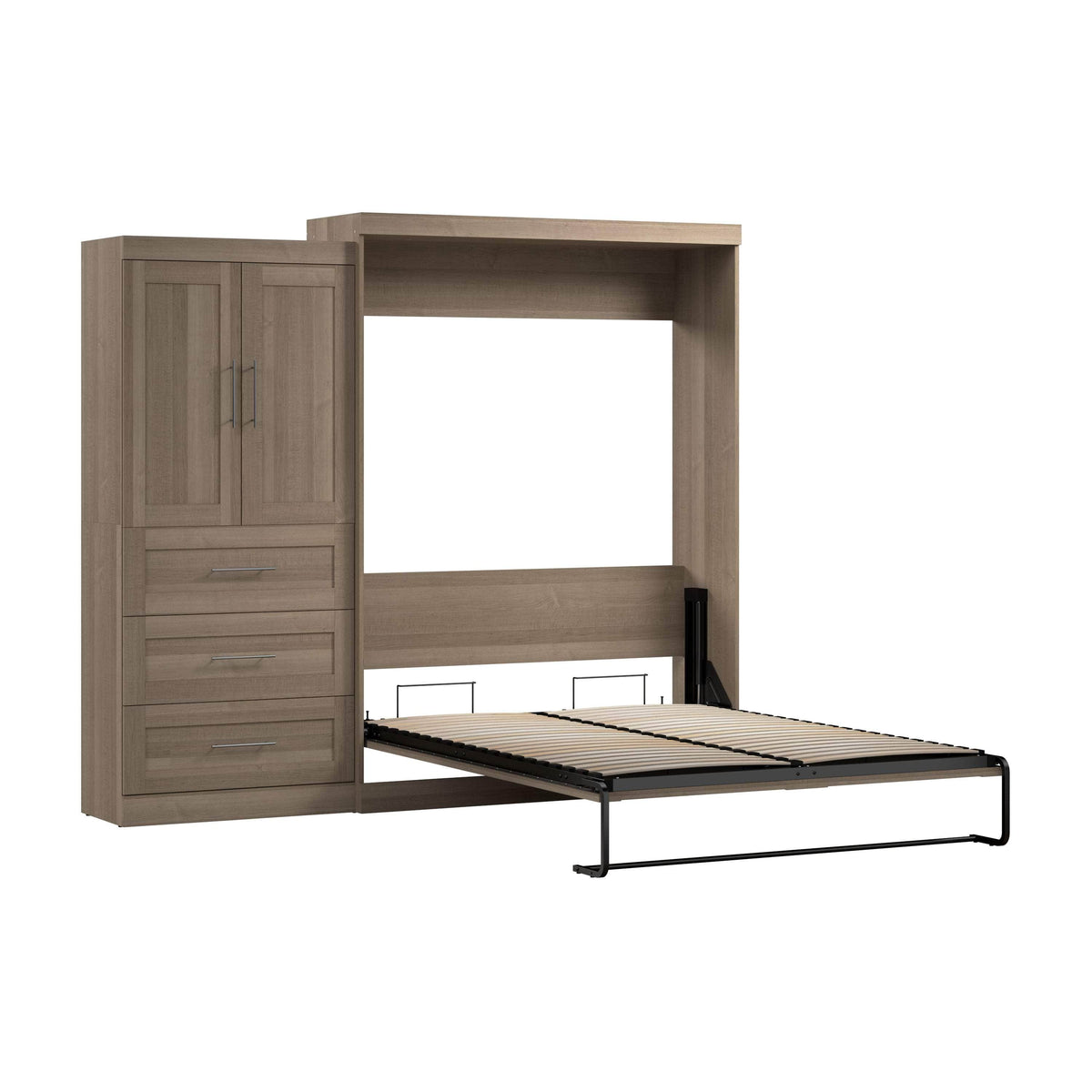 Modubox Pur Queen Murphy Wall Bed and 1 Storage Unit with Drawers (101”), image 47