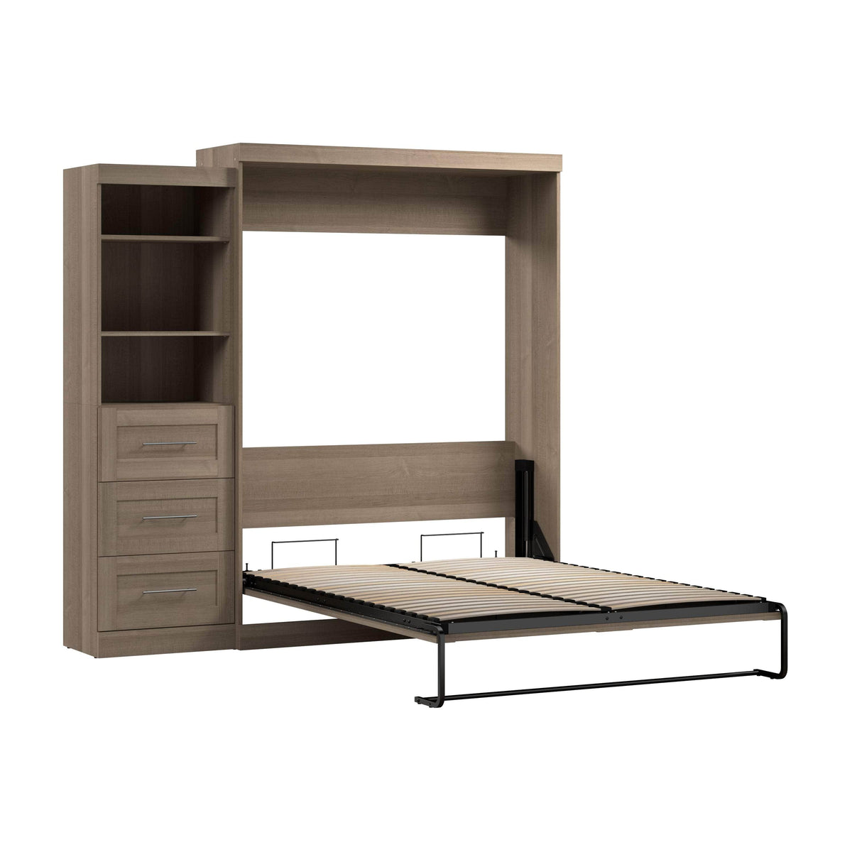 Modubox Pur Queen Murphy Wall Bed and Storage Unit with Drawers (90W), image 72