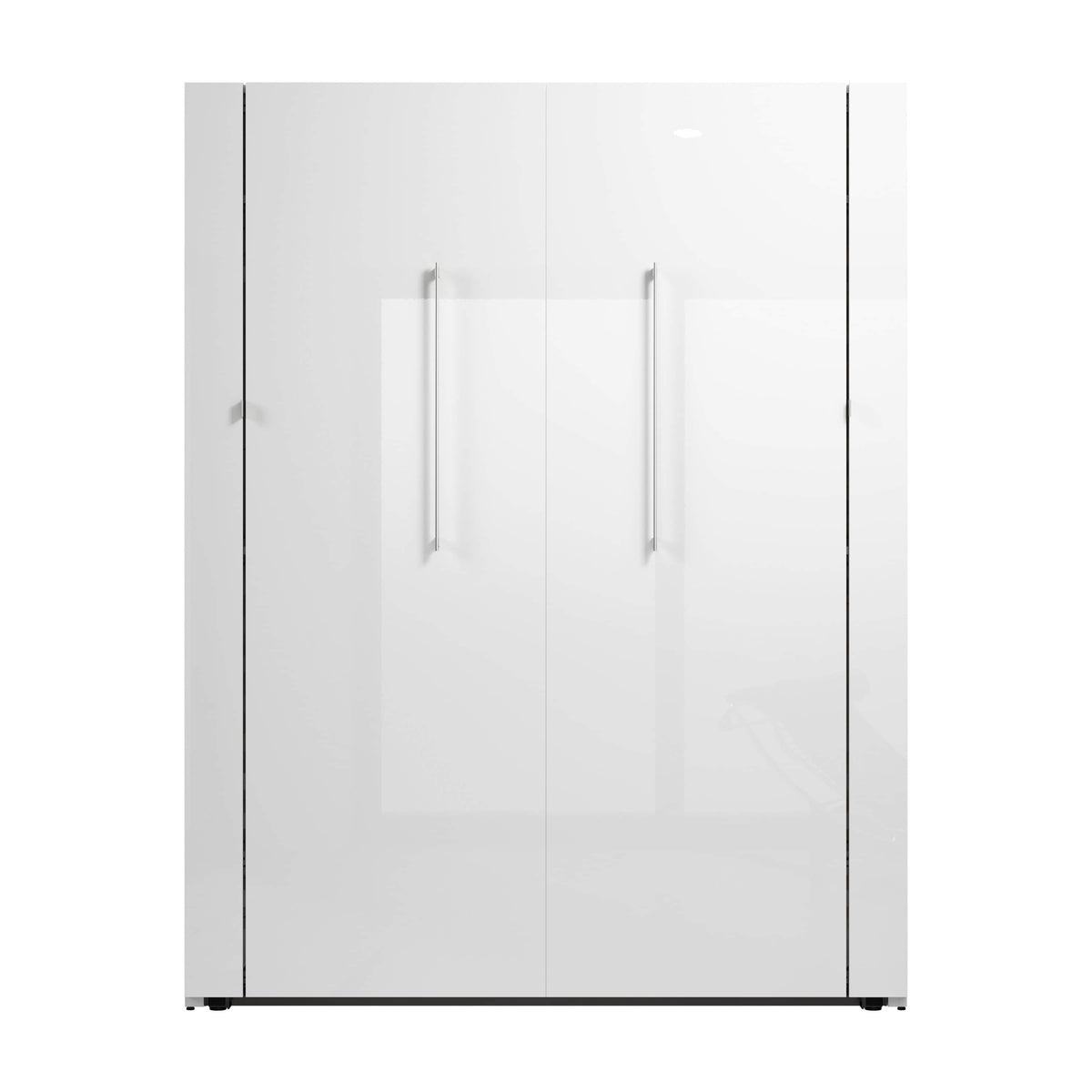 Modubox Avalon 67W High Gloss Queen Murphy Wall Bed in High Gloss White, image 4