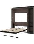 Modubox Orion Full Murphy Wall Bed with Narrow Shelving Unit, image 20