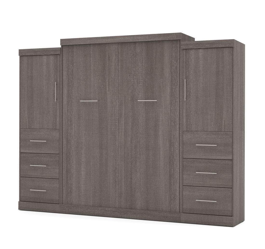 Modubox Nebula 115" Set including a Queen Wall Murphy Bed and Two Storage Units with Drawers, image 7