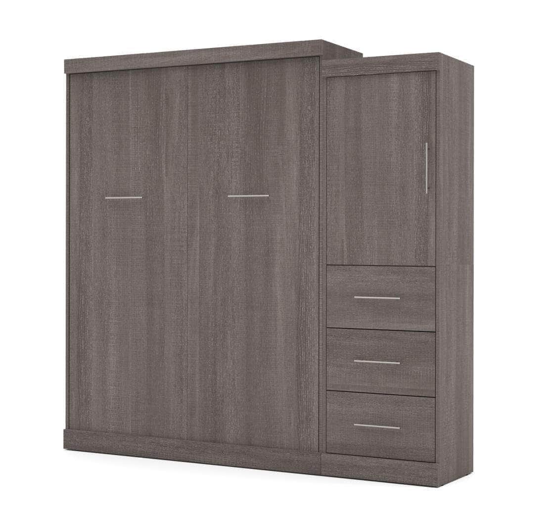 Modubox Nebula 90" Set including a Queen Wall Murphy Bed and One Storage Unit with Drawers, image 7
