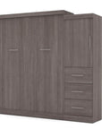 Modubox Nebula 90" Set including a Queen Wall Murphy Bed and One Storage Unit with Drawers, image 7