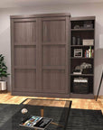 Modubox Pur 90" Queen Size Murphy Wall Bed with Storage Unit, image 1