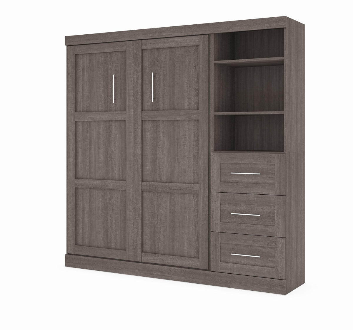 Modubox Pur Full Murphy Wall Bed and 1 Storage Unit with Drawers (84”), image 10