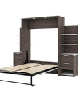 Modubox Cielo Full Murphy Wall Bed with Storage (98W), image 15
