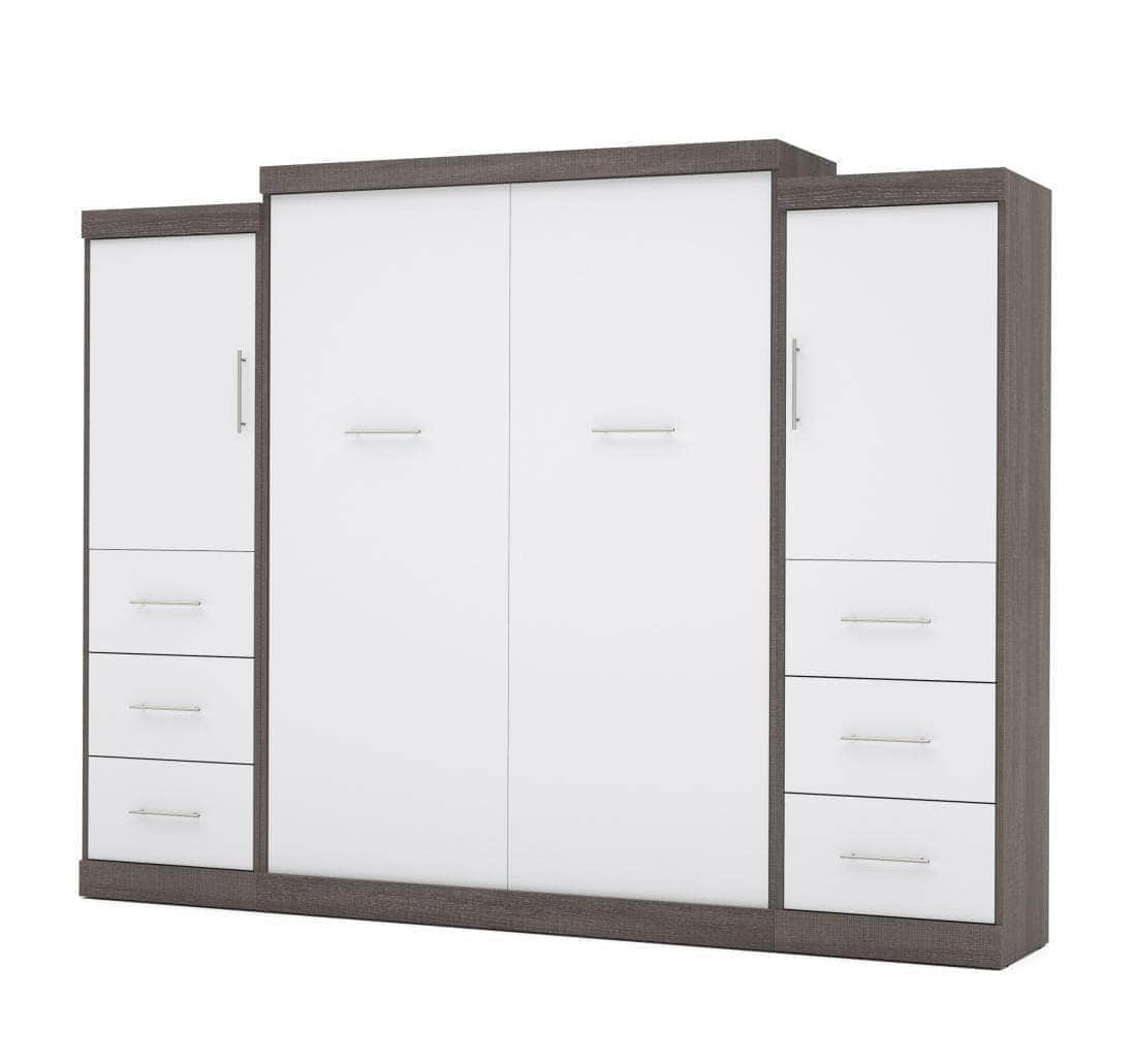 Modubox Nebula 115" Set including a Queen Wall Murphy Bed and Two Storage Units with Drawers, image 5