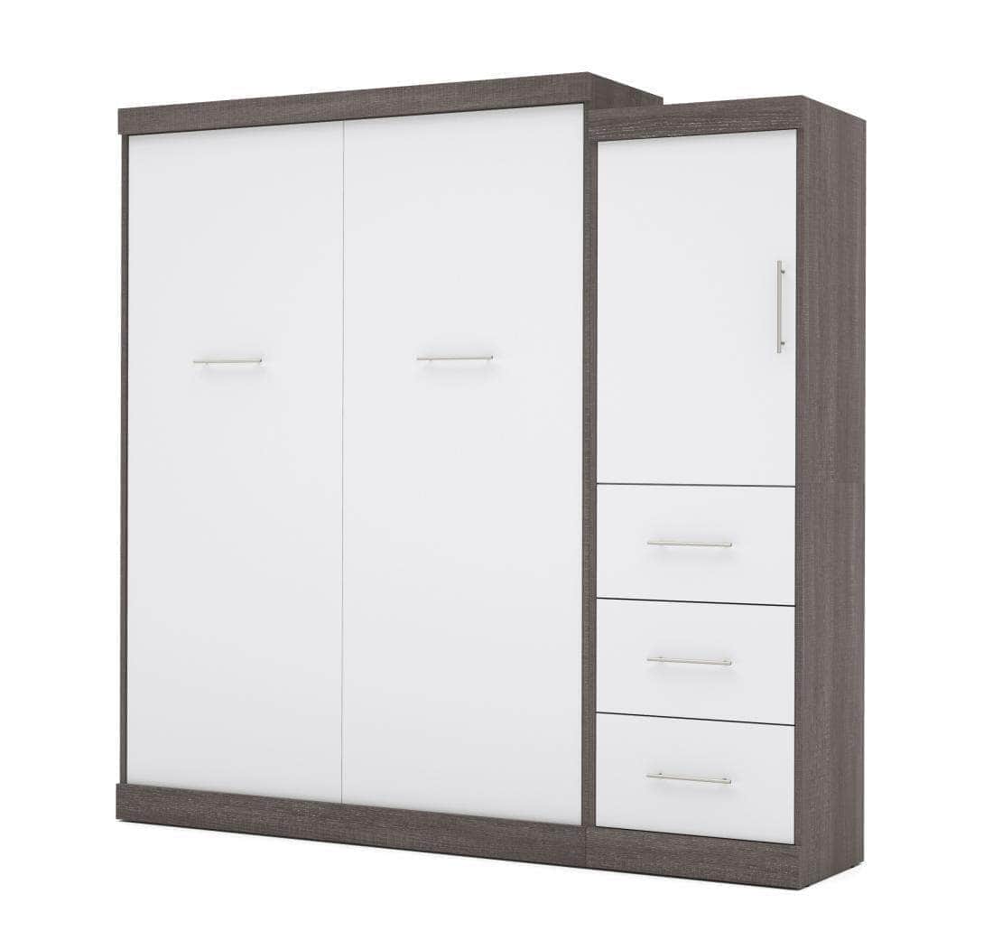 Modubox Nebula 90" Set including a Queen Wall Murphy Bed and One Storage Unit with Drawers, image 5