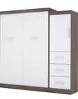 Modubox Nebula 90" Set including a Queen Wall Murphy Bed and One Storage Unit with Drawers, image 5