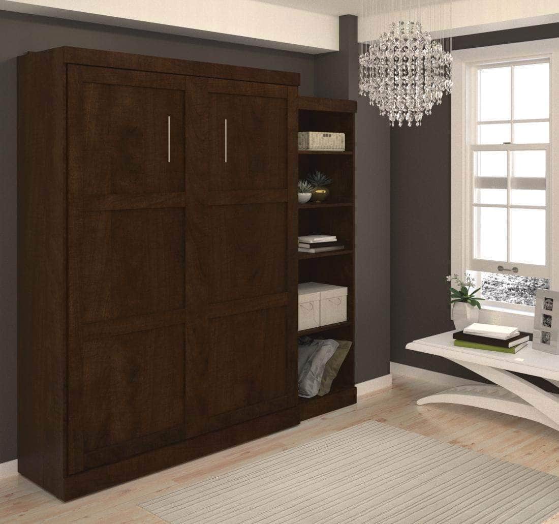 Modubox Pur 90" Queen Size Murphy Wall Bed with Storage Unit, image 2