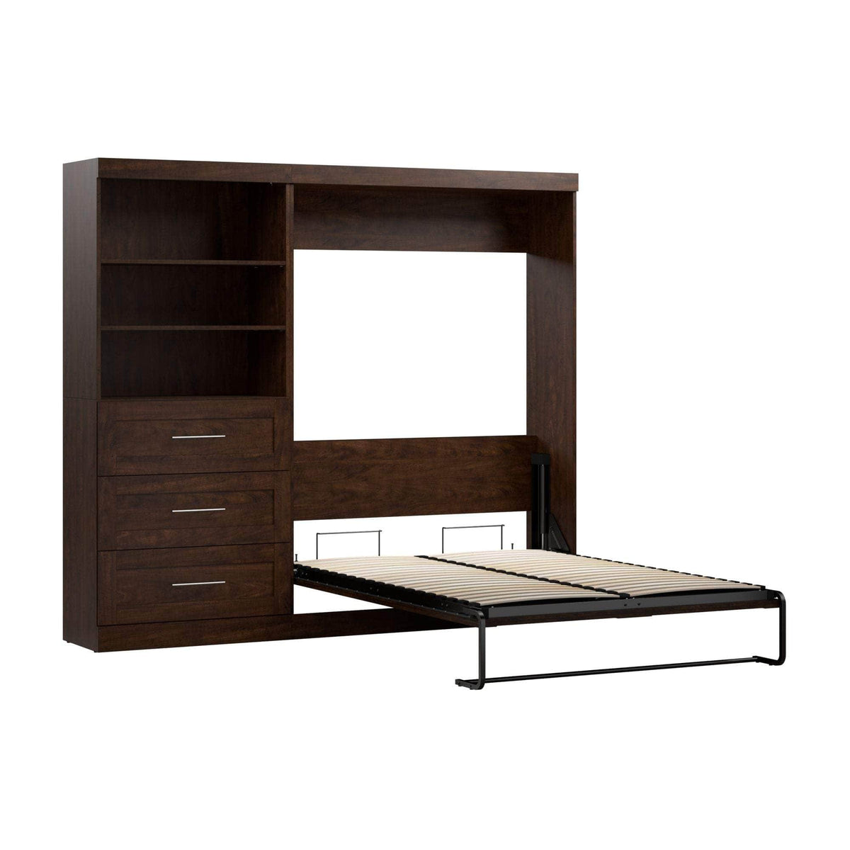 Modubox Pur Full Murphy Wall Bed and Storage Unit with Drawers (95W), image 11