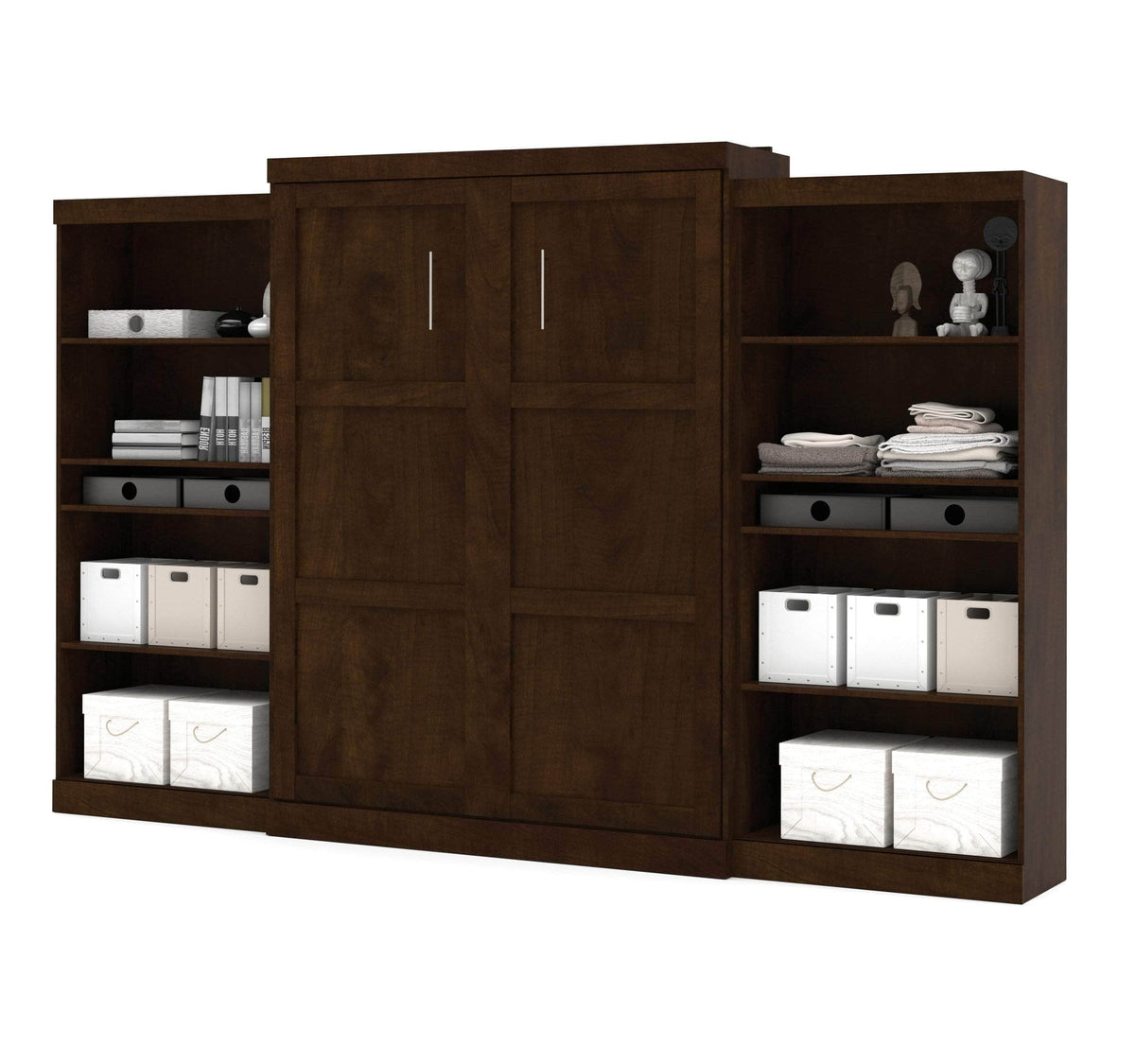 Modubox Pur Queen Murphy Wall Bed and 2 Storage Units (136”), image 2