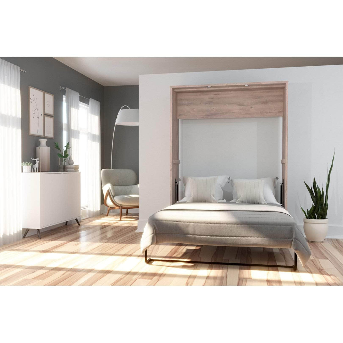 Modubox Cielo 59W Full Murphy Wall Bed, image 1