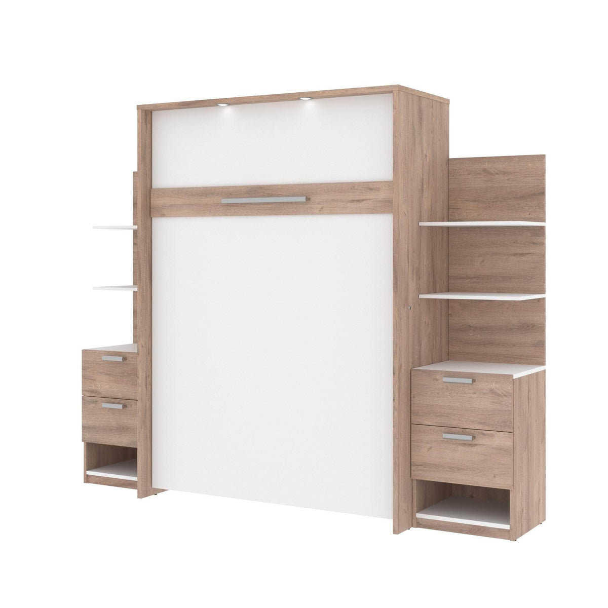 Modubox Cielo Full Murphy Wall Bed with Storage (98W), image 3