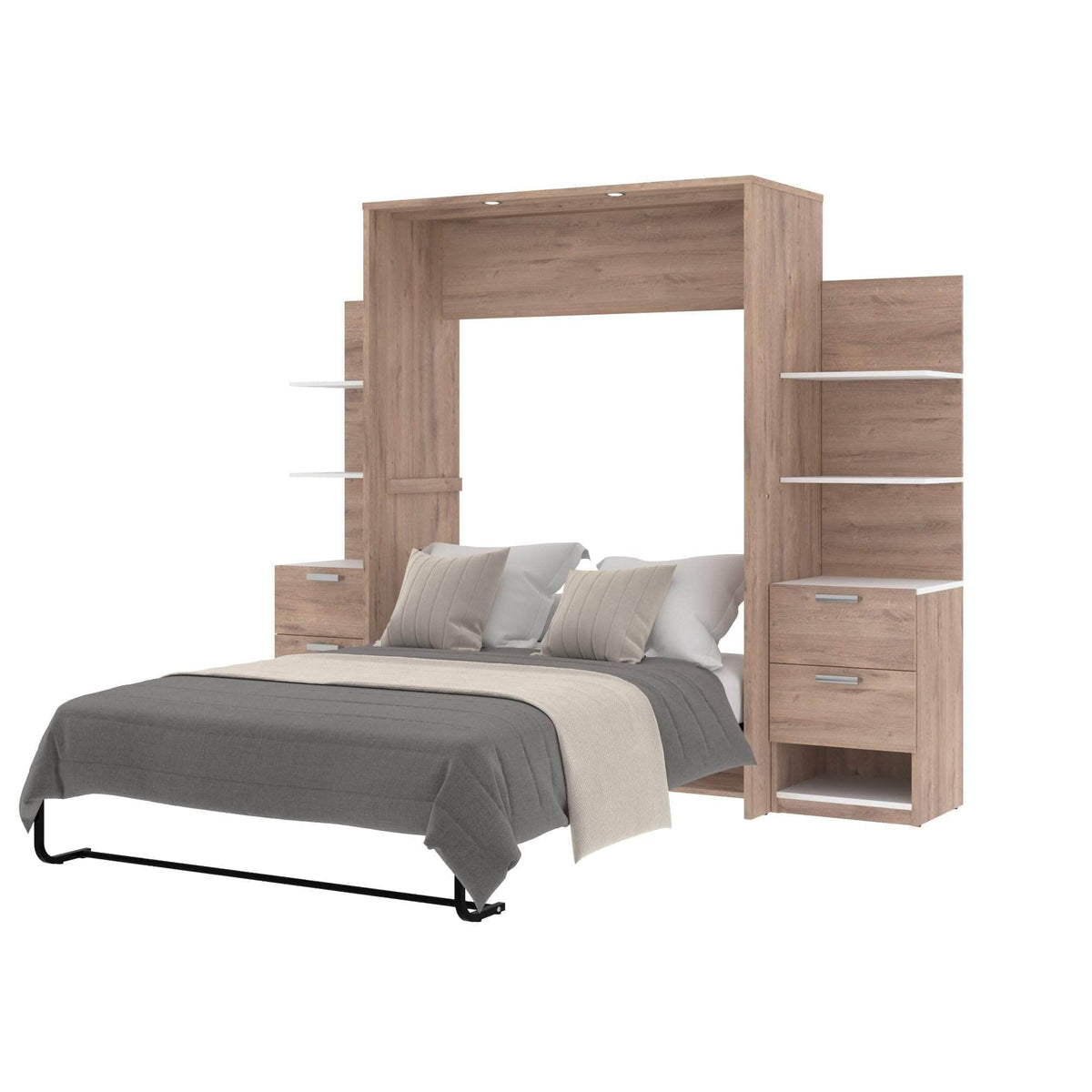 Modubox Cielo Full Murphy Wall Bed with Storage (98W), image 5