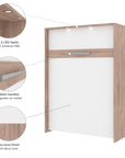 Modubox Cielo Full Murphy Wall Bed with Storage (98W), image 7