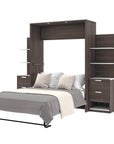 Modubox Cielo Full Murphy Wall Bed with Storage (98W), image 13
