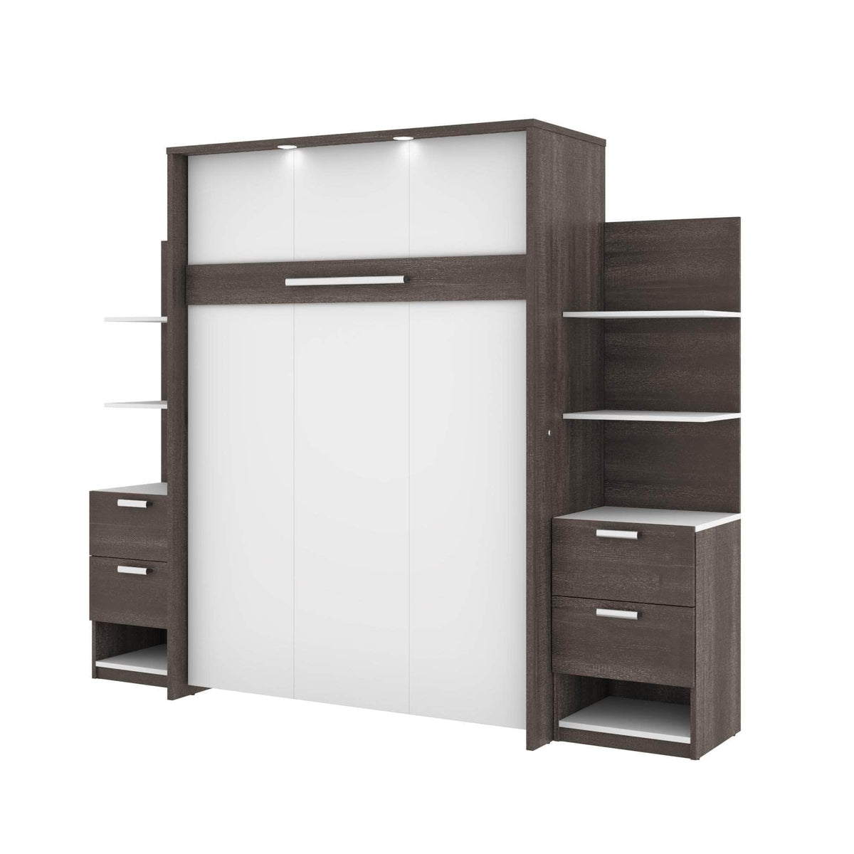 Modubox Cielo Full Murphy Wall Bed with Storage (98W), image 14