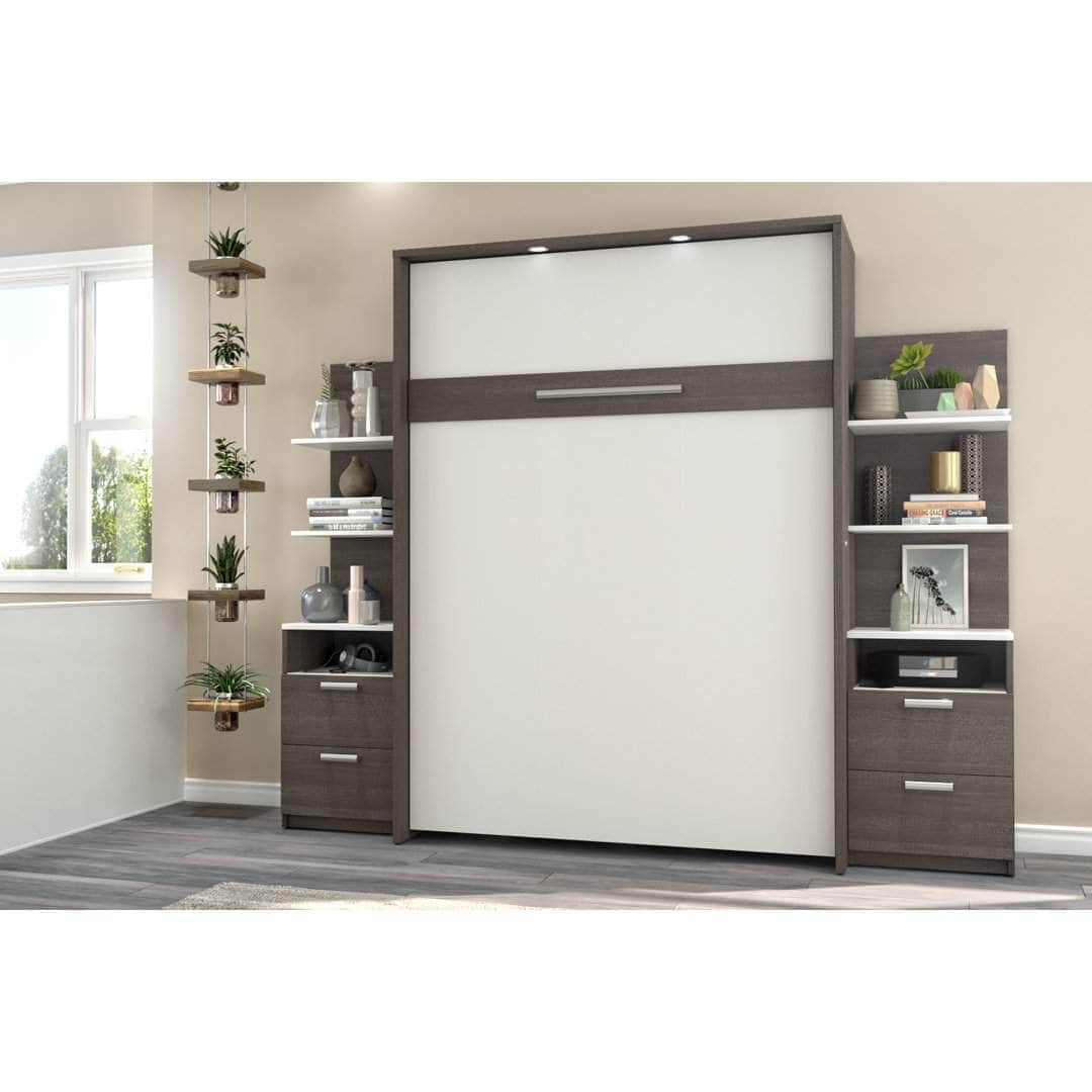 Modubox Cielo Full Murphy Wall Bed with Storage (98W), image 16
