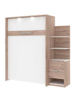 Modubox Cielo Full Murphy Wall Bed with Storage Cabinet (79W), image 4