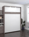 Modubox Cielo Full Murphy Wall Bed with Storage Cabinet (79W), image 11