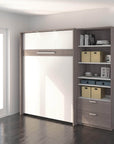 Modubox Cielo Full Murphy Wall Bed with Storage Cabinet (89W), image 13