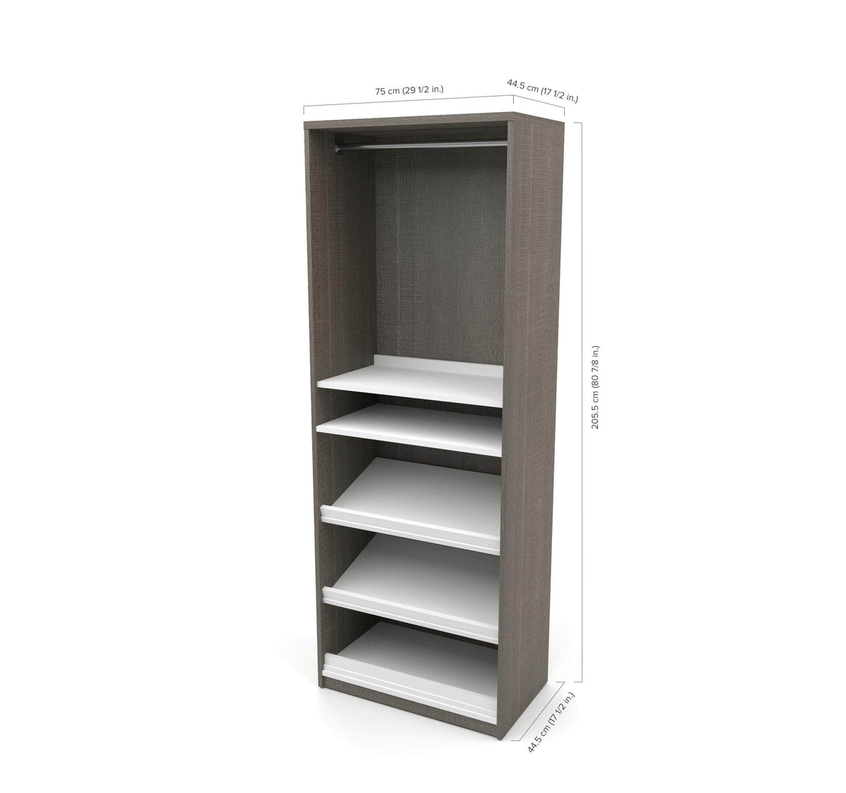 Modubox Cielo Full Murphy Wall Bed with Storage Cabinet (89W), image 19