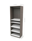 Modubox Cielo Full Murphy Wall Bed with Storage Cabinet (89W), image 19