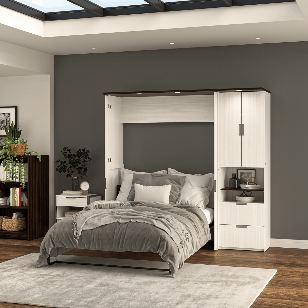 Modubox Lumina Full Murphy Wall Bed and 1 Storage Unit (82“), image 7