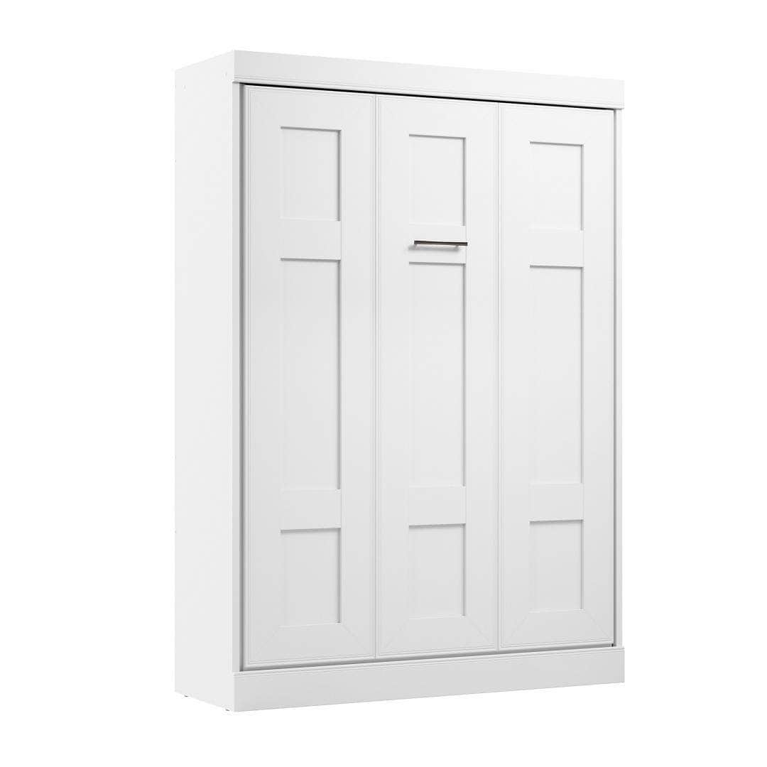 Modubox Edge Full Murphy Wall Bed (60") in White, image 4