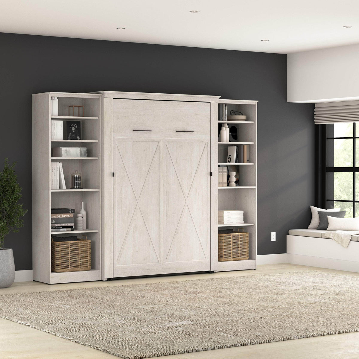 Modubox Key West 111W Full Murphy Wall Bed with Closet Organizers, image 2