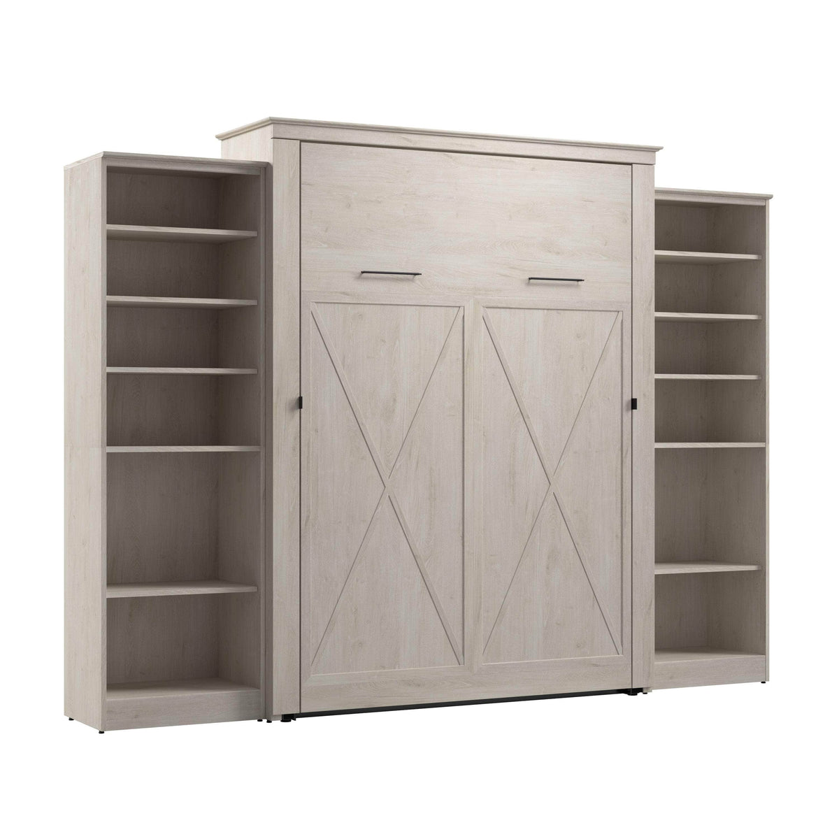 Modubox Key West 119W Queen Murphy Wall Bed with Closet Organizers, image 3