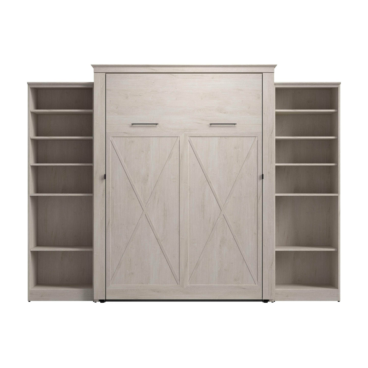Modubox Key West 119W Queen Murphy Wall Bed with Closet Organizers, image 4