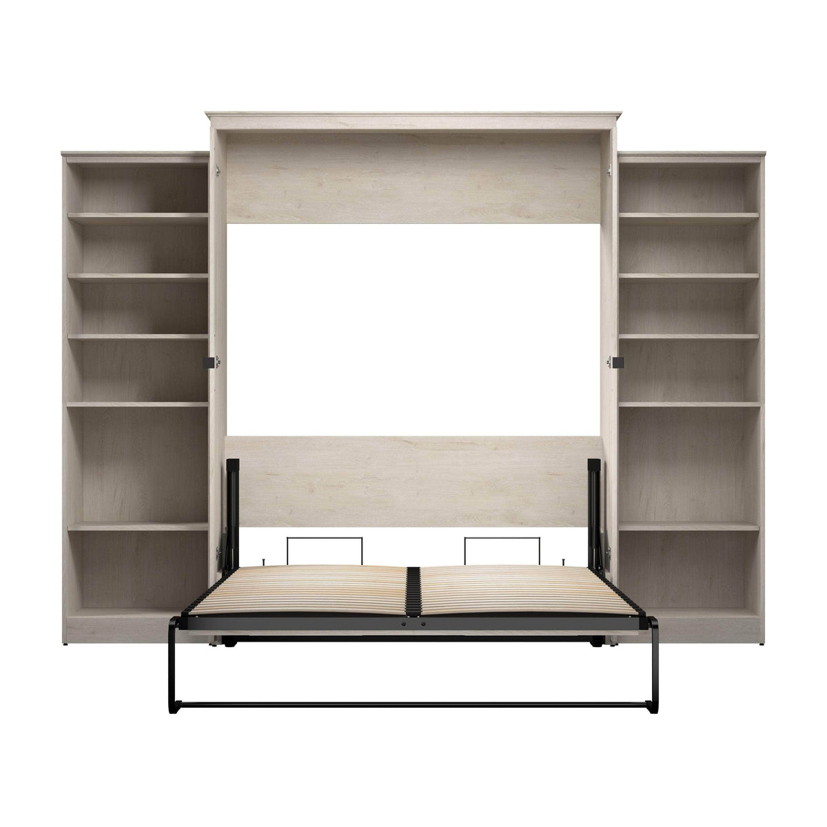 Modubox Key West 119W Queen Murphy Wall Bed with Closet Organizers, image 6