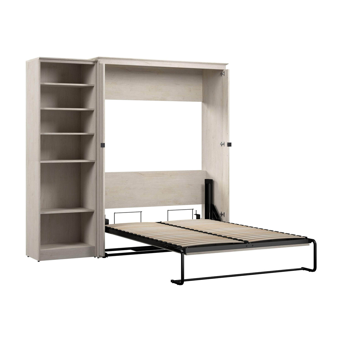 Modubox Key West 87W Full Murphy Wall Bed with Closet Organizer, image 5