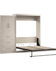 Modubox Pur Queen Murphy Wall Bed and 1 Storage Unit with Drawers (101”), image 36