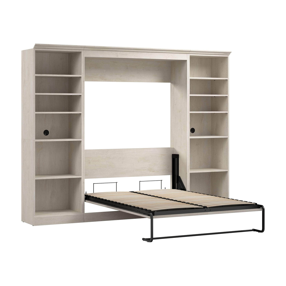 Modubox Versatile Full Murphy Wall Bed and 2 Storage Units, image 24