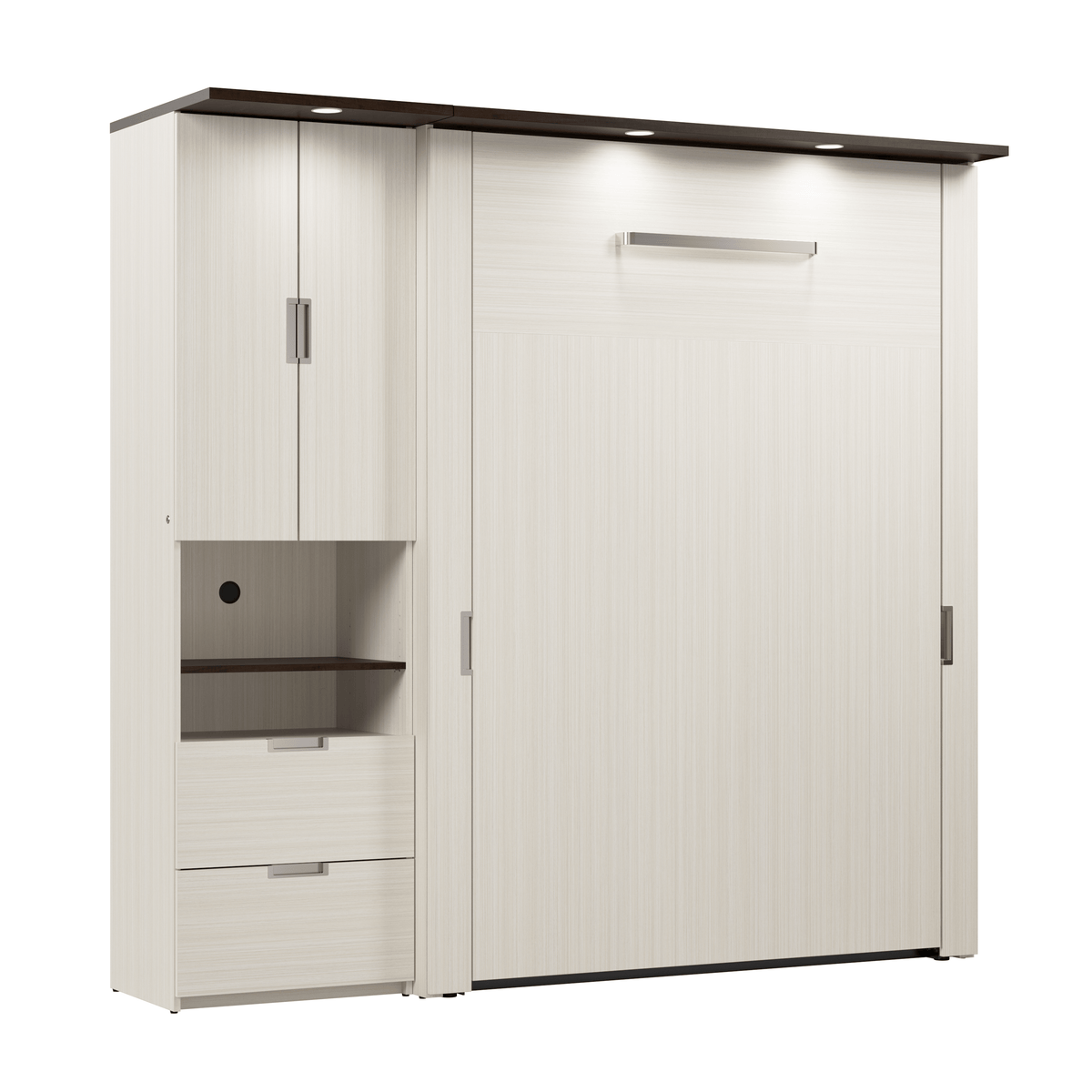 Modubox Lumina Full Murphy Wall Bed and 1 Storage Unit (82“), image 10