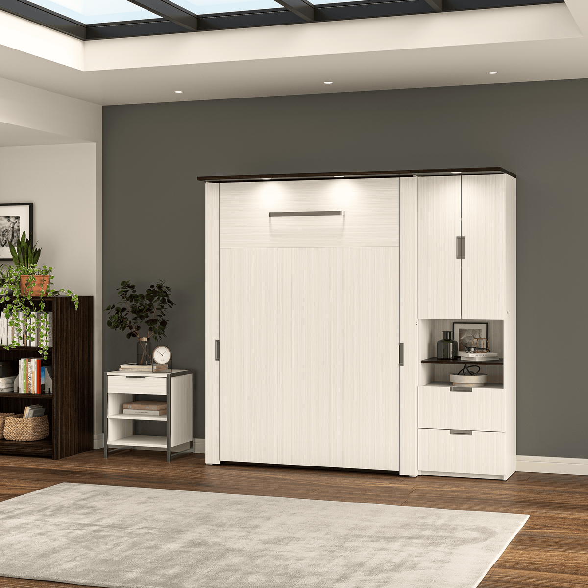 Modubox Lumina Full Murphy Wall Bed and 1 Storage Unit (82“), image 8